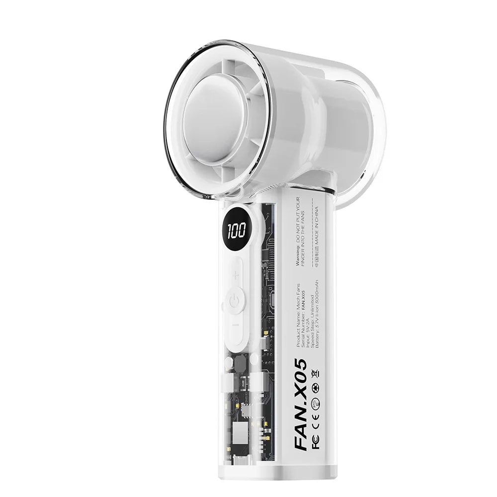 Highspeed Handheld Electric Fan USB Portable Rechargeable Outdoor Fan With Semiconductor Refrigerat 6