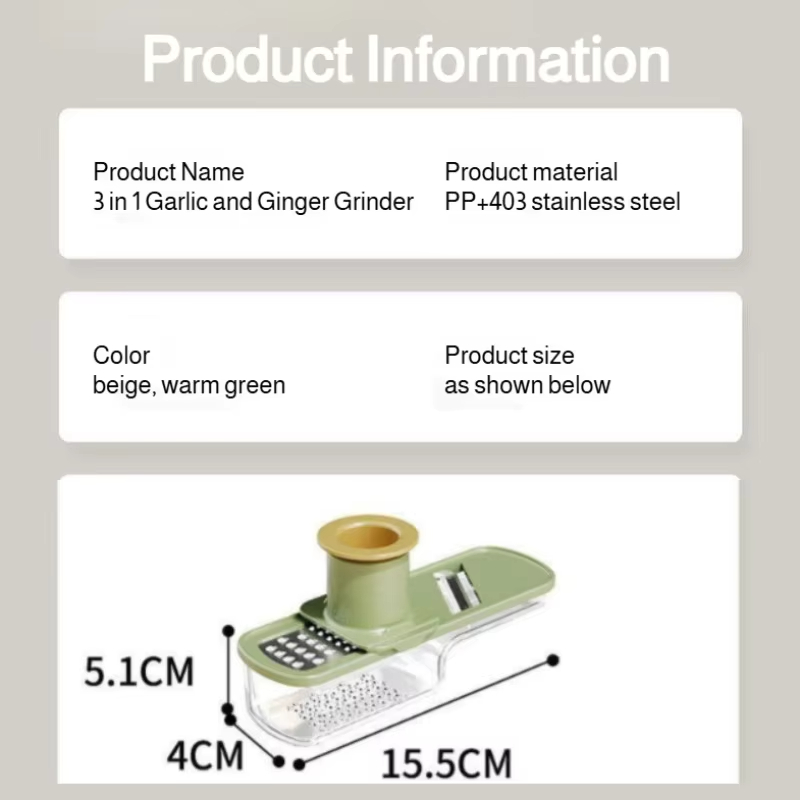 All Grinder For Ginger Garlic And Home Kitchen Slicing Multifunctional Slicer 5