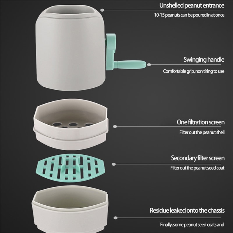 Efficient Peanut De-Shelling Machine Automatic Peanut Sheller Food Grade Peeler