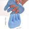 Hand Rehabilitation Grip Cushion With Finger Separators Blue Cushion For Therapy 0