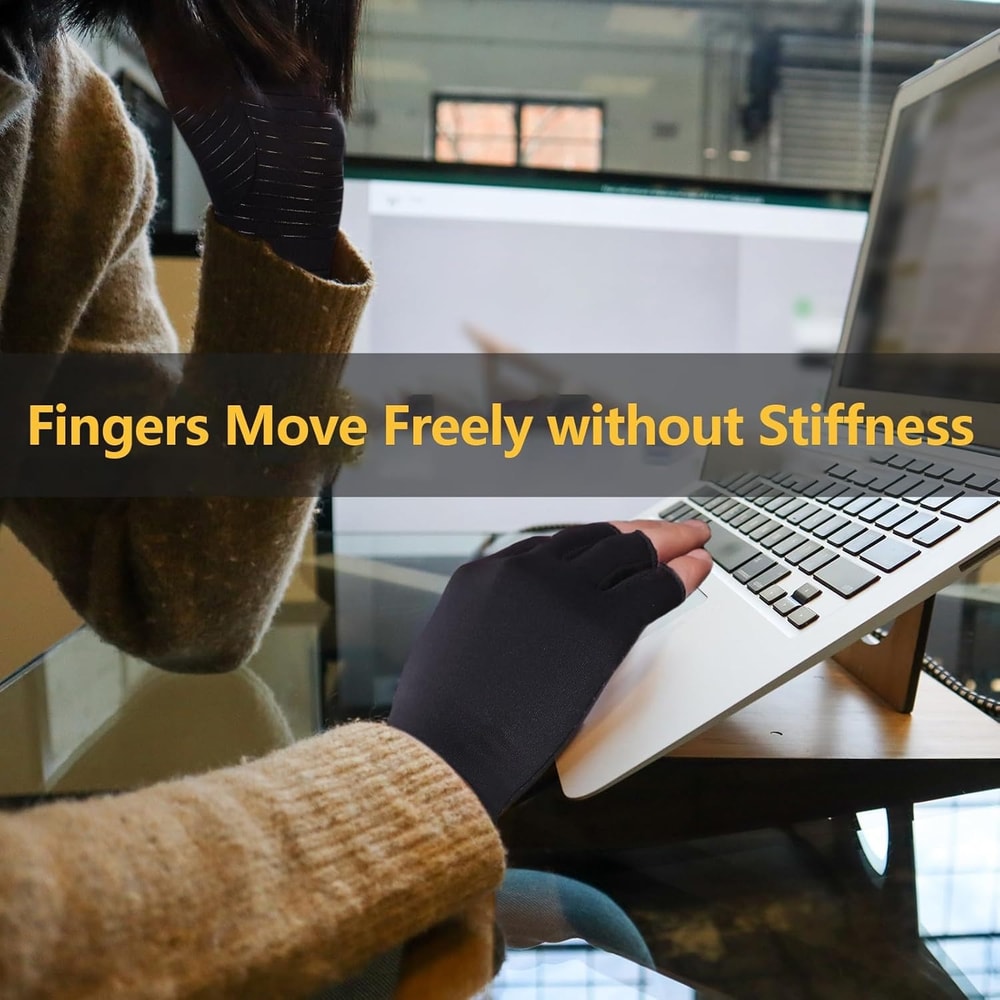 Copper Arthritis Gloves for Hand Pain Relief, Rheumatoid Osteoarthritis, Carpal Tunnel Compression Gloves