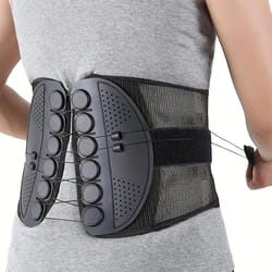breathable mesh adjustable sports waist support belt with double drawstring for hiking, camping, fitness