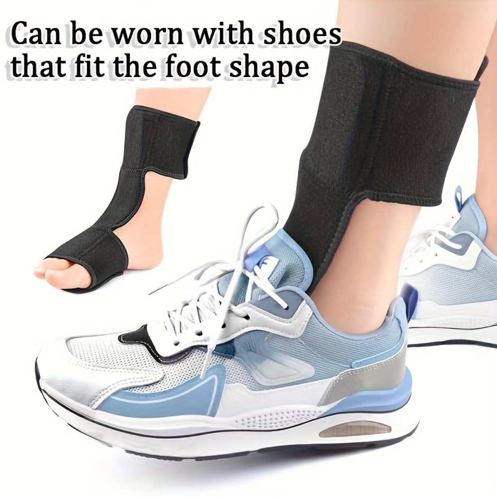 Adjustable Ankle Brace, Plantar Fasciitis Night Splint for Foot Drop and Arch Pain Relief