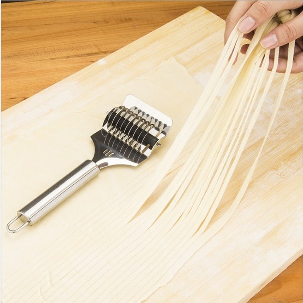 Lattice Roller Docker Dough Cutter Tool Stainless Steel Spaghetti Noodle Maker DIY Kitchen Helper F 2