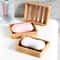 Wooden Soap Dish With Drainage MultiFunctional Bamboo Soap Holder For Bathroom 0