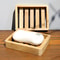 Wooden Soap Dish With Drainage MultiFunctional Bamboo Soap Holder For Bathroom 1