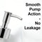 Replacement Stainless Steel Soap Dispenser Pump Head for Threaded Bathroom Kitchen Accessory, Shampoo Soap Pump
