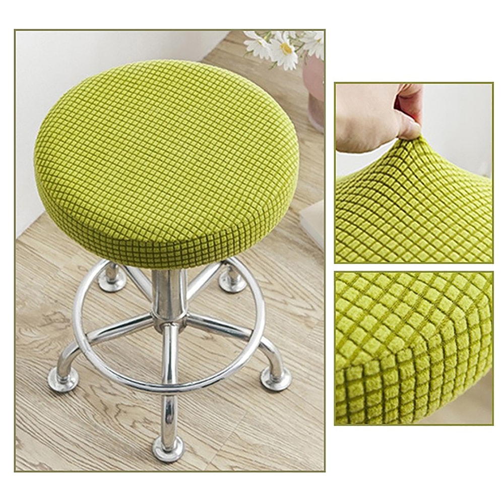 Non Slip Polar Fleece Bar Stool Cover Washable Removable Seat Protector For Home Bar Dining Room Ch 1