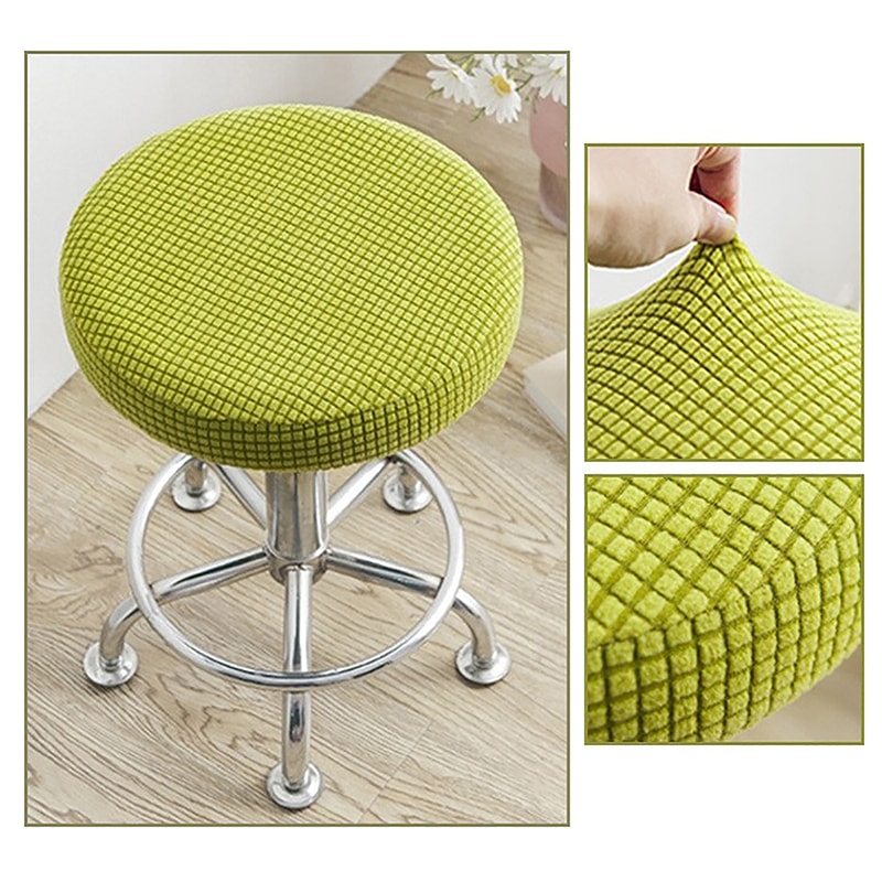 Non Slip Polar Fleece Bar Stool Cover Washable Removable Seat Protector For Home Bar Dining Room Ch 1