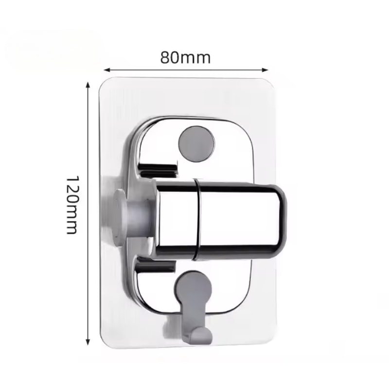 Wall Mounted Shower Holder Adjustable Shower Head Holder SelfAdhesive Handheld Bracket 6