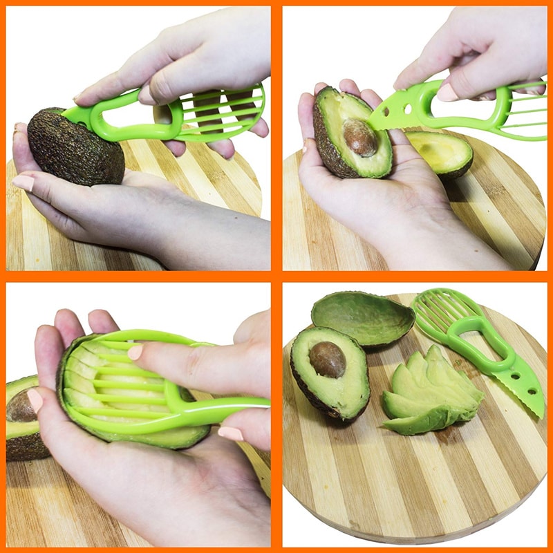 Avocado Slicer and Pitter, Peeler Cutter, Skinner and Corer Fruit Tools
