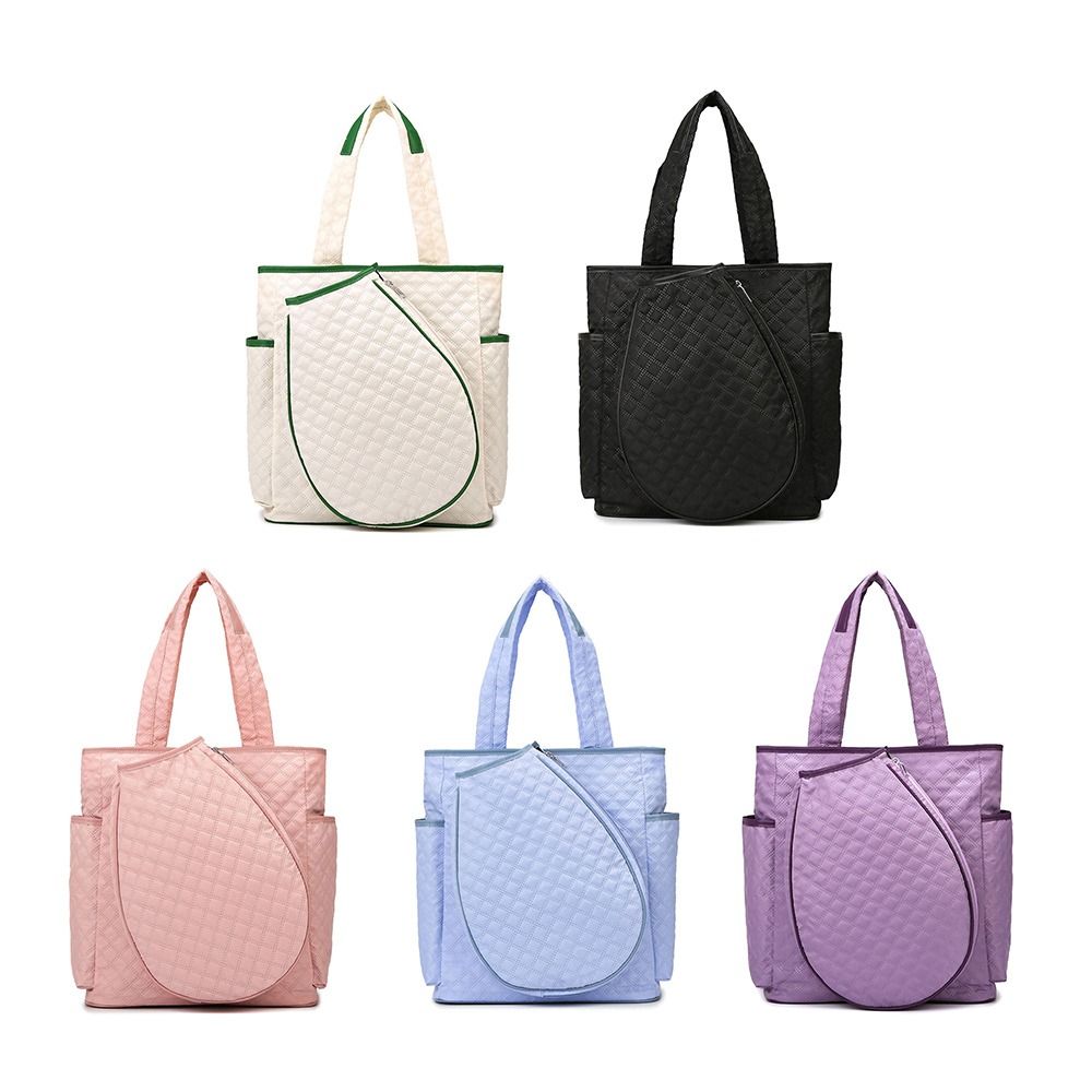 Durable Waterproof Tennis Bag Quilted ExtraLarge Badminton Backpack Premium Lightweight Tennis Tote 1