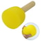 Wooden Handle Sponge Brushes, Round Sponges for Children Drawing, Pottery Sculpture Modeling Tool