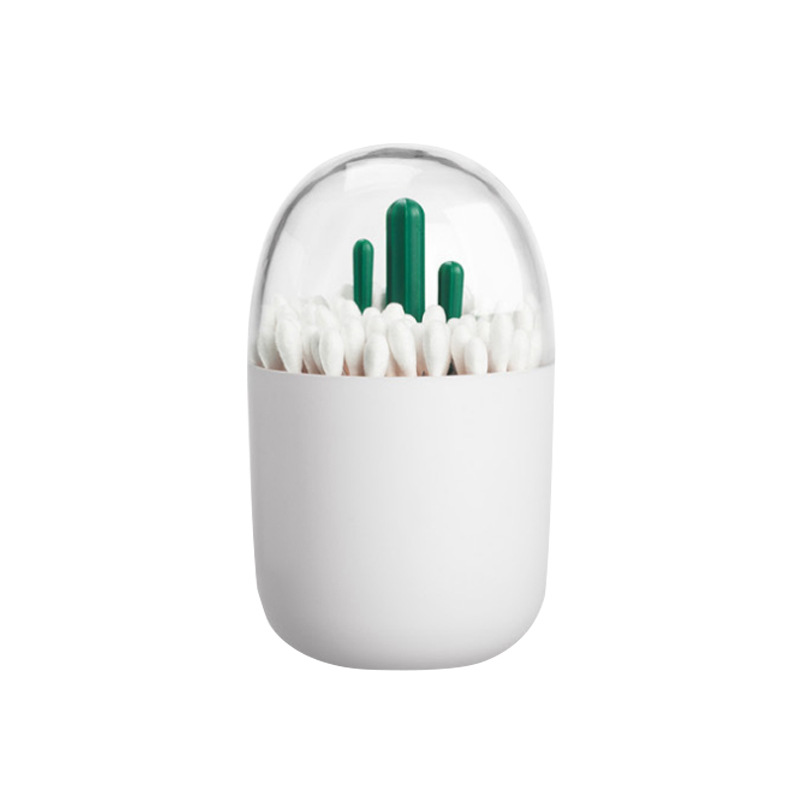 Toothpick Box Cute Cartoon Dustproof Plastic Holder Cotton Swab Case Dispenser 4