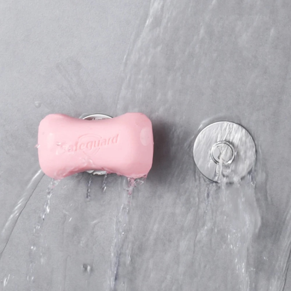 Bathroom Punch-Free Wall Mounted Soap Holder, Stainless Steel Magnet Suction Shelf, Drain Rack Hooks