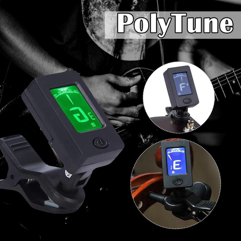 Electric Digital Tuner For Acoustic Guitar ClipOn 360 Degree Tuner LCD Screen For Ukulele Guitar 2