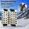 Adjustable Stainless Steel Snow Claw Ice Grippers, Heavy-Duty Winter Grips for Climbing, Walking, Driving