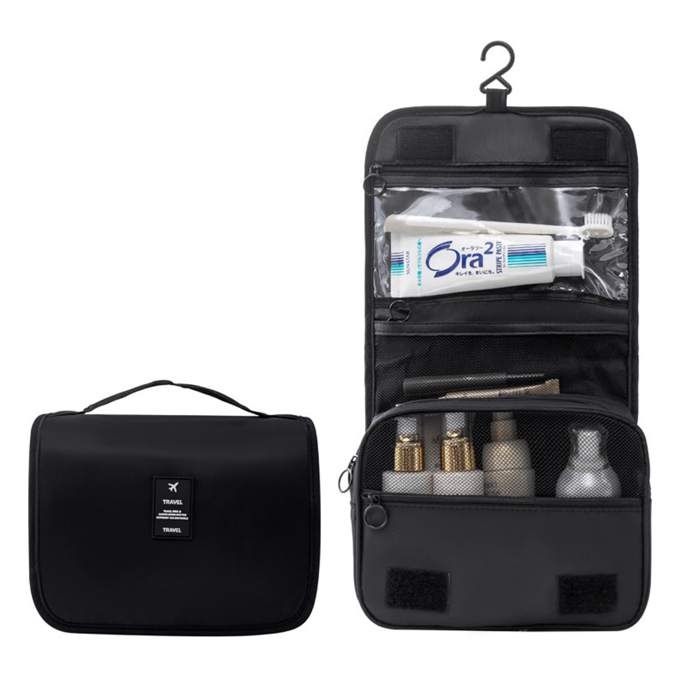 Hand-held Double-layer Women's Makeup Bag, Men's Travel Grooming Bag, Multi Functional Travel Storage Bag