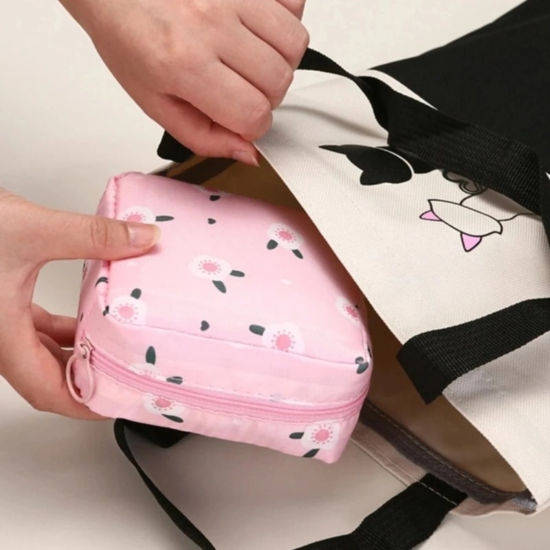 Girl Tampon Storage Bag Portable Waterproof Organizer Bag For Pads And Napkins 3