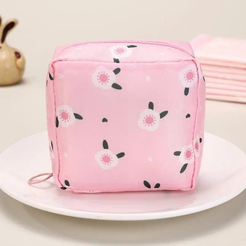 Girl Tampon Storage Bag Portable Waterproof Organizer Bag For Pads And Napkins 8