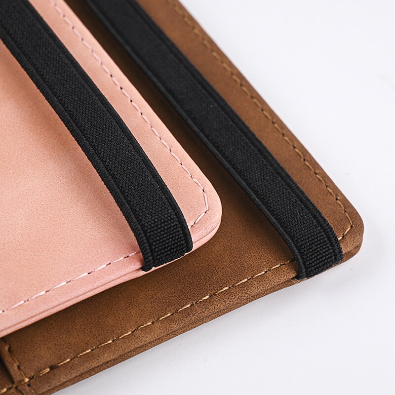 Hand Carry Wallet for Men, PU Leather Travel Passport Holder, Business Card Case
