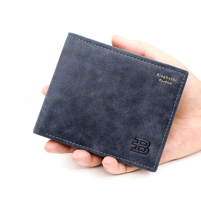 Slim Men's Wallet, Luxury Coin Pocket Zipper, Retro Frosted Card Holder, High Quality Male Purses