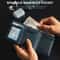 Automatic Popup Metal Credit Card Holder Mens Wallet With Zipper Coin Purse Minimalist RFID Blockin 1