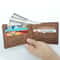 Top Men Thin Wallet with Coin Bag Zipper, New Retro Men Leather Wallets, Small Money Purses Design