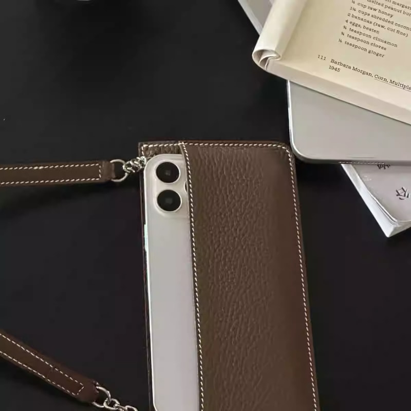 Convenient Multifunctional Passport Card Bag, New PU Crossbody Mobile Phone Bag, Three in One and One Handheld Bank Card