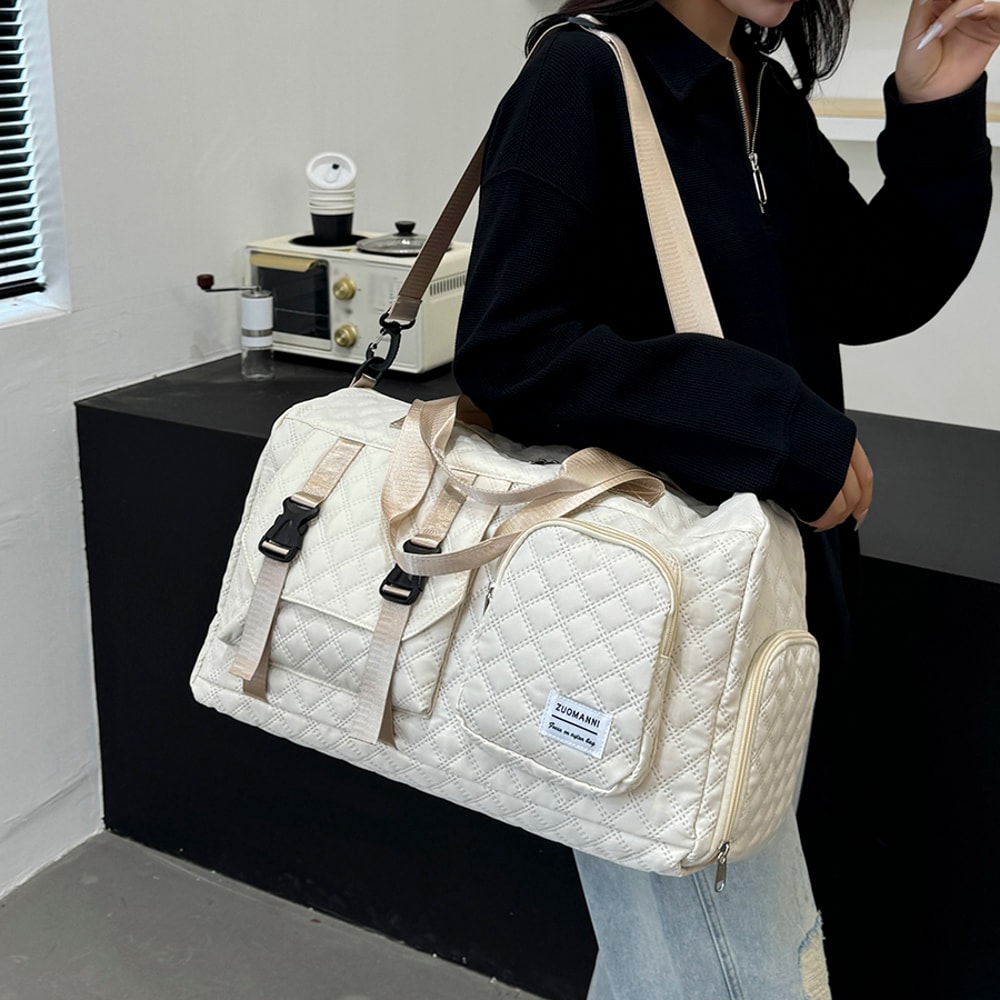 Portable Sports Gym Bag For Overnight Trips Durable Nylon Travel Duffle Bag 1