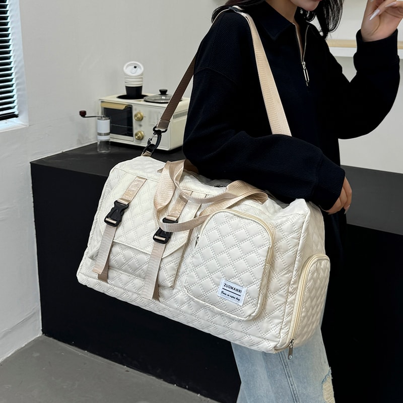 Portable Sports Gym Bag For Overnight Trips Durable Nylon Travel Duffle Bag 1