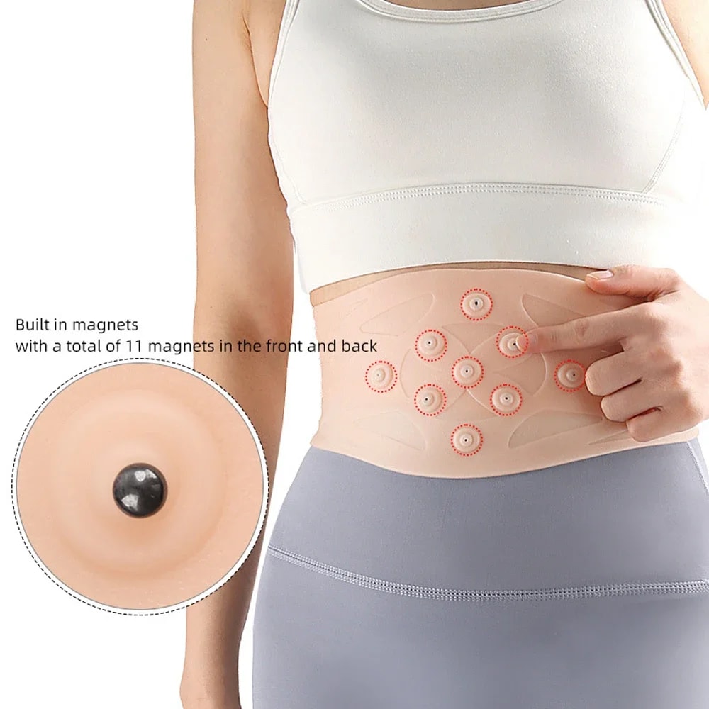 Waist Support with Gel Pad, Magnetic Therapy Back Brace for Pain Relief, Waterproof Elastic Belt, Ideal for Yoga, Sports