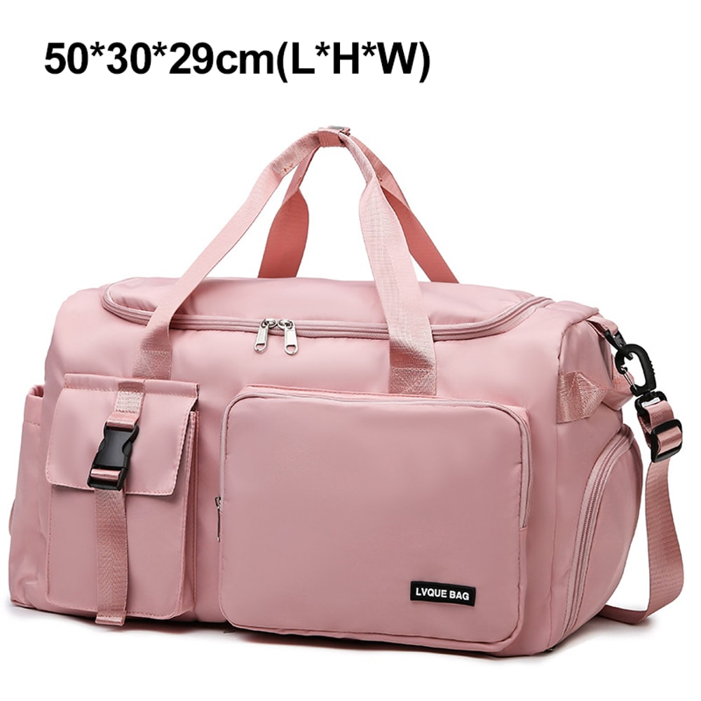 Fitness Sports Gym Bag for Women, Wet Dry Travel Duffel, Crossbody Shoulder Handbag