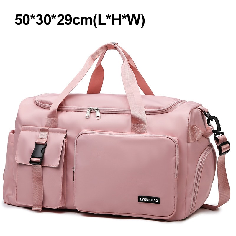 Fitness Sports Gym Bag for Women, Wet Dry Travel Duffel, Crossbody Shoulder Handbag