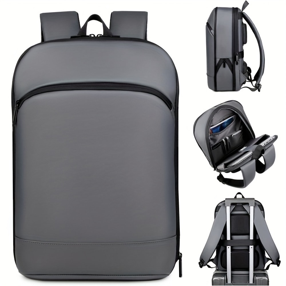 One Mens Business Backpack With Luggage Strap Perfect For Commuting 1
