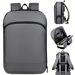 one men's business backpack with luggage strap, perfect for commuting
