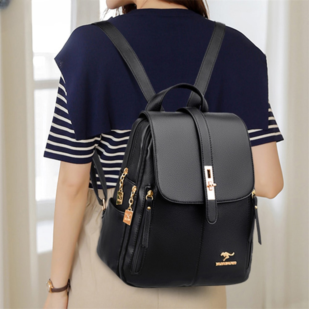 School Bags For Girls Mochila Rucksack Luxury Women Leather Backpacks For Girls 2