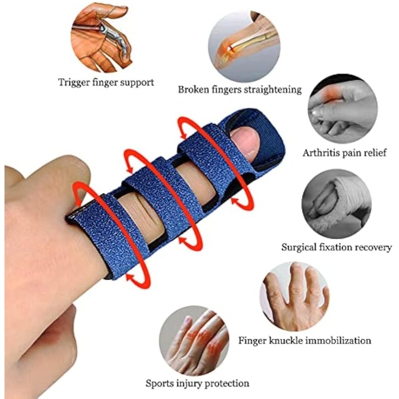 Adjustable Pain Relief Trigger Finger Splint Fracture Corrector Brace For Sprain Dislocation Suppo 1
