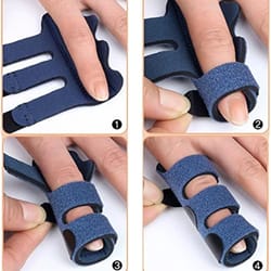 adjustable pain relief trigger finger splint, fracture corrector brace for sprain & dislocation support
