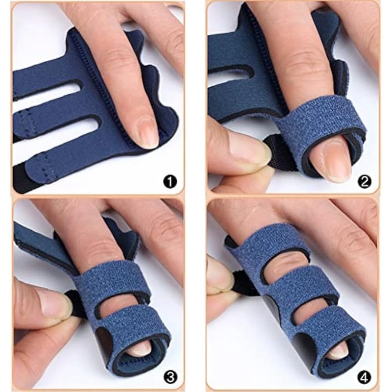 Adjustable Pain Relief Trigger Finger Splint Fracture Corrector Brace For Sprain Dislocation Suppo 0