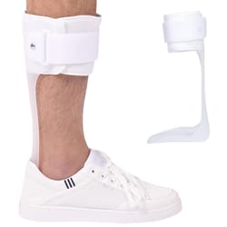 rigid ankle foot orthosis, afo drop foot brace for walking, durable polyethylene foot drop splint, lightweight support