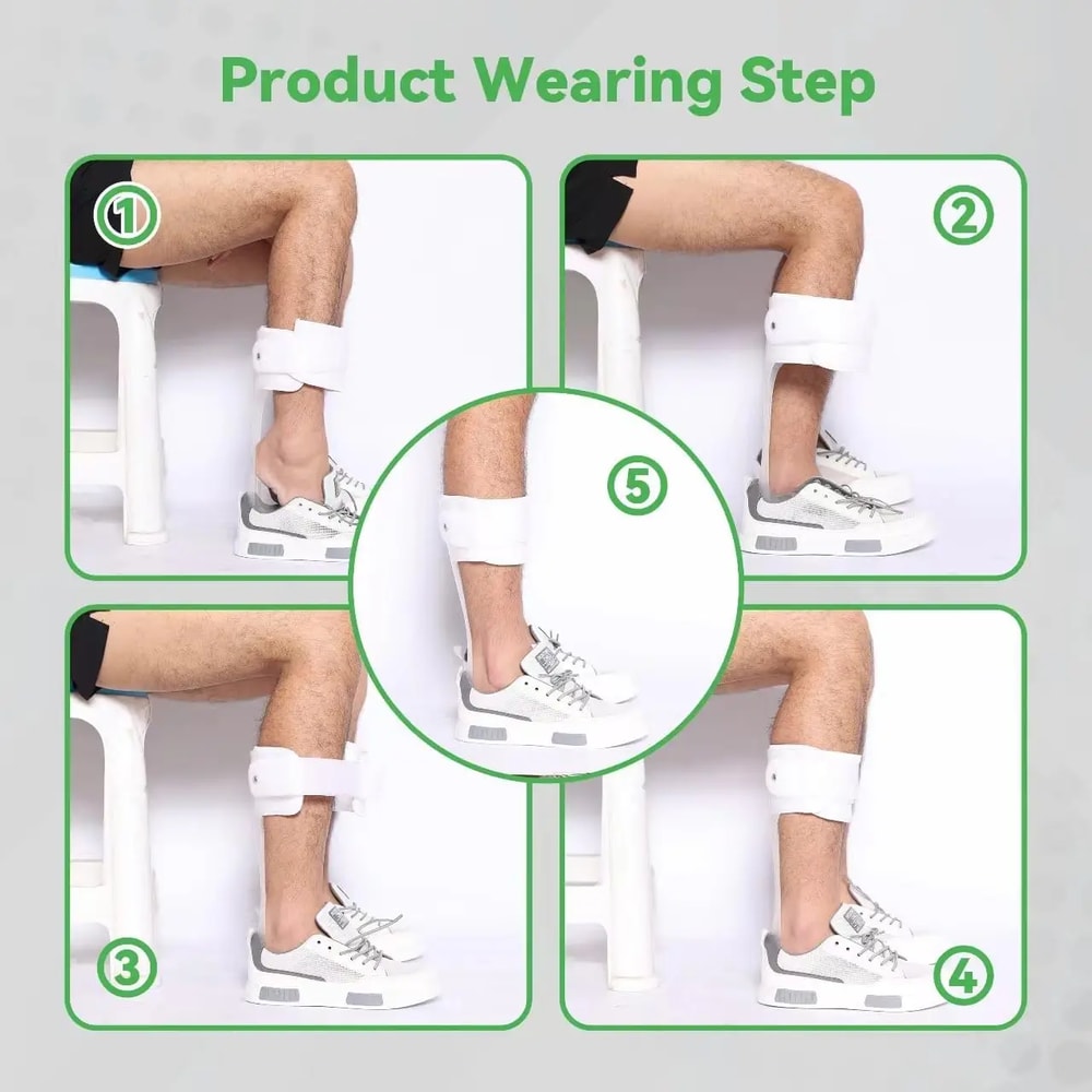 Rigid Ankle Foot Orthosis AFO Drop Foot Brace For Walking Durable Polyethylene Foot Drop Splint Lig 3