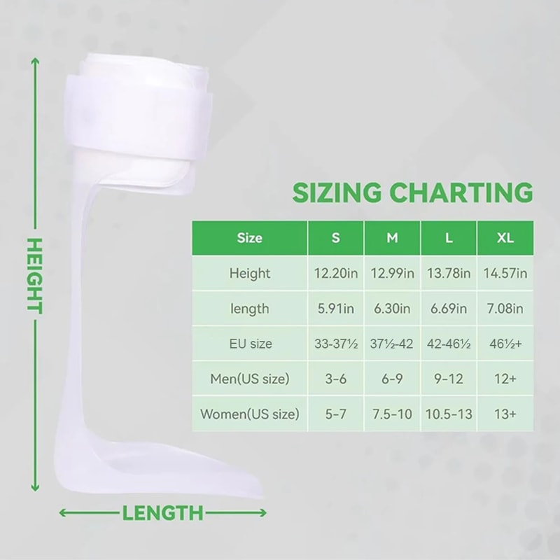 Rigid Ankle Foot Orthosis AFO Drop Foot Brace For Walking Durable Polyethylene Foot Drop Splint Lig 4