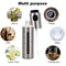 Stainless Steel Oil Spray Bottle BBQ Baking Olive Oil Sprayer Kitchen Vinegar Seasoning Bottle 4