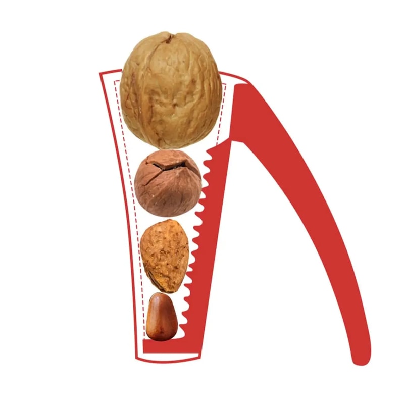 Quick Chestnut Nutcracker, Zinc Alloy Almond Nut Opener, Walnut Hazelnut Kitchen Tool