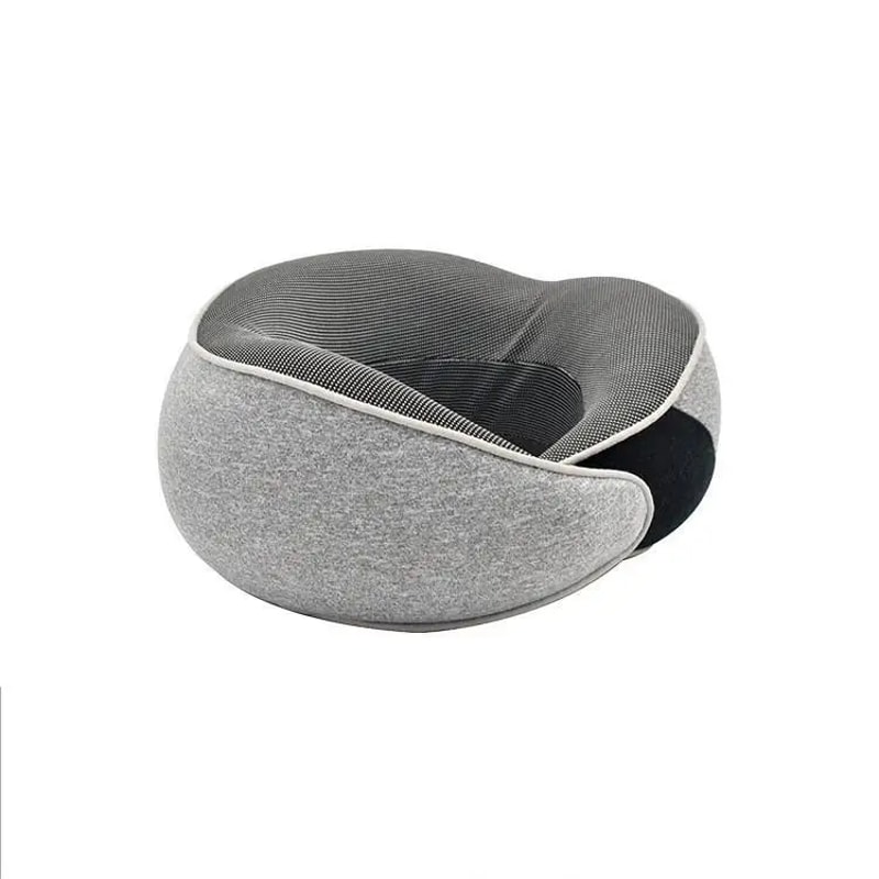 Adjustable Traveling Sleeping Neck Pillow, Portable Car Neck Memory Foam U-Shaped Headrest Pillow