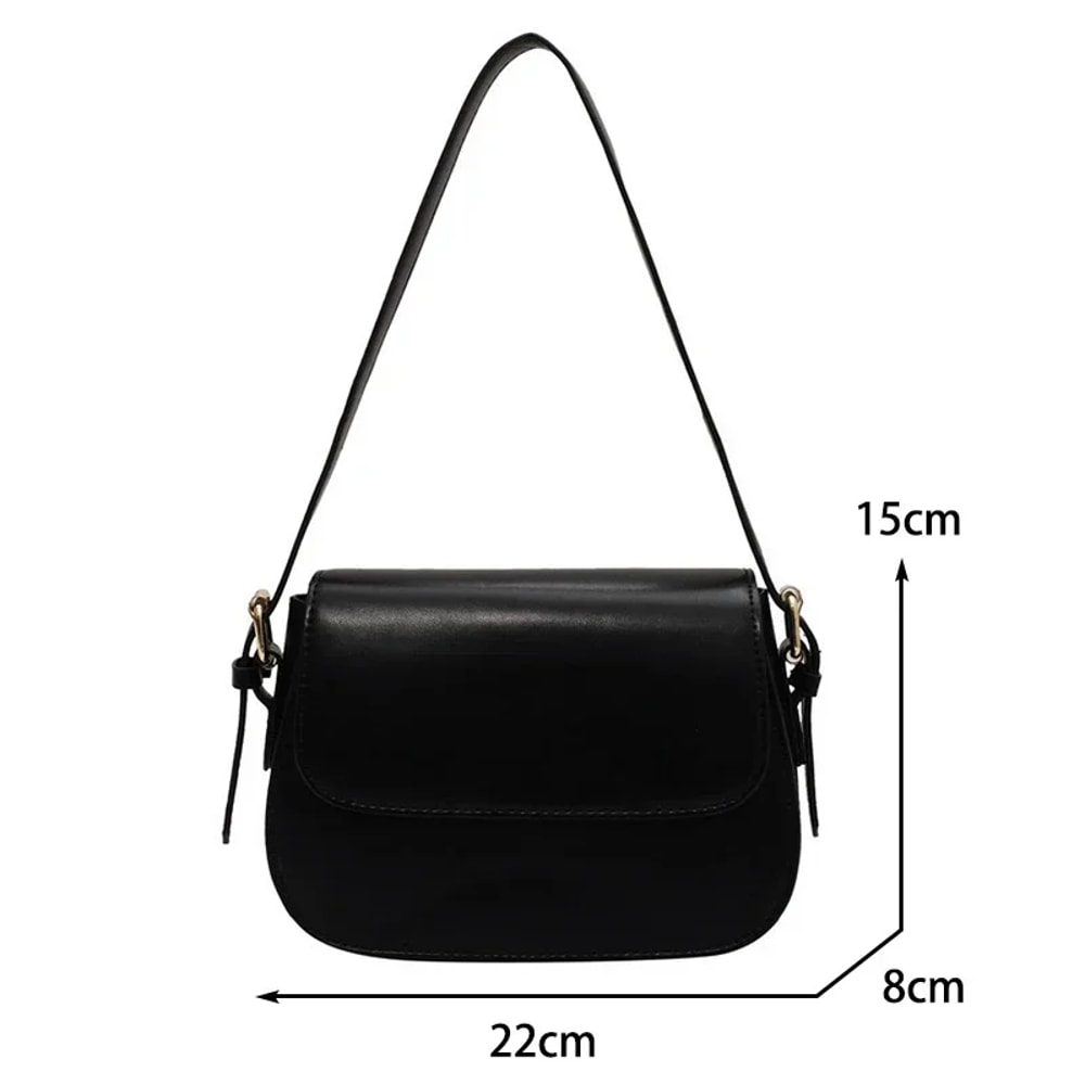 New Popular Square Sling Bag, Fashionable Advanced Texture Retro Small Saddle Bag Women