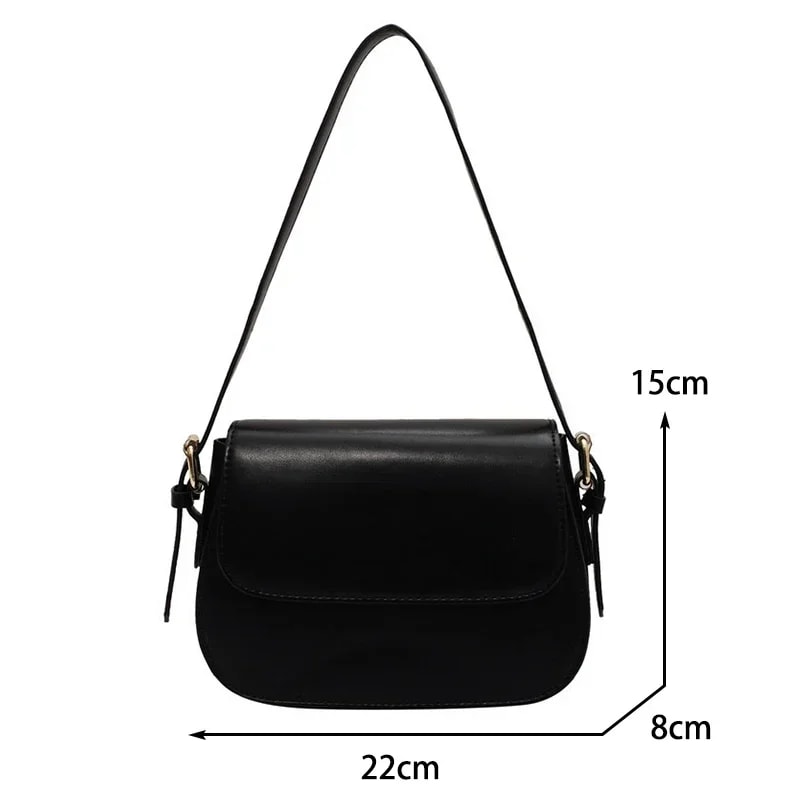 New Popular Square Sling Bag, Fashionable Advanced Texture Retro Small Saddle Bag Women