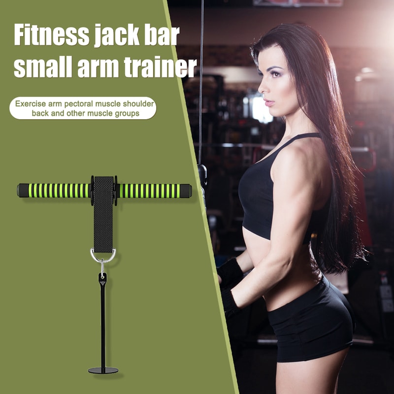Forearm Muscle Strength Workout Bar Wrist Trainer Pulldown Bar With Thickened Sponge Grip Portable 1