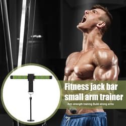 forearm muscle strength workout bar, wrist trainer pulldown bar with thickened sponge grip, portable fitness equipment